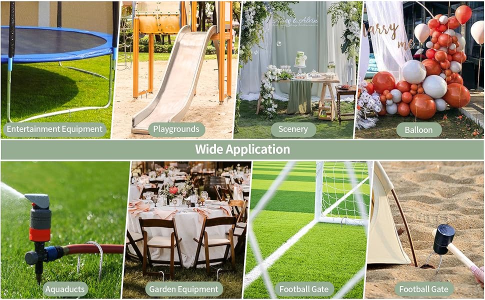 Trampoline Stakes Anchors High Wind,Heavy Duty UShaped