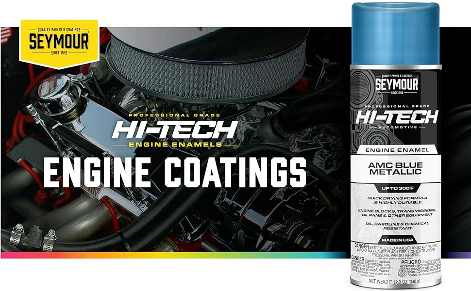 Seymour EN66 HiTech Engine Spray Paint, AMC Blue 12 Ounce (Pack of 1