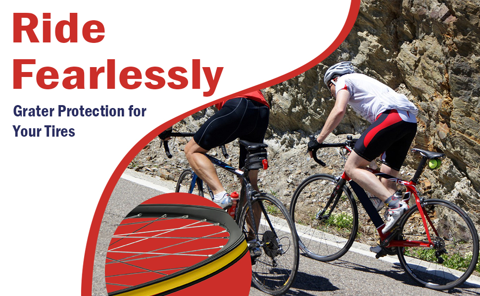 WINDIR 12 Pack Bicycle Rim Liner Strips, Nylon 26''/700C