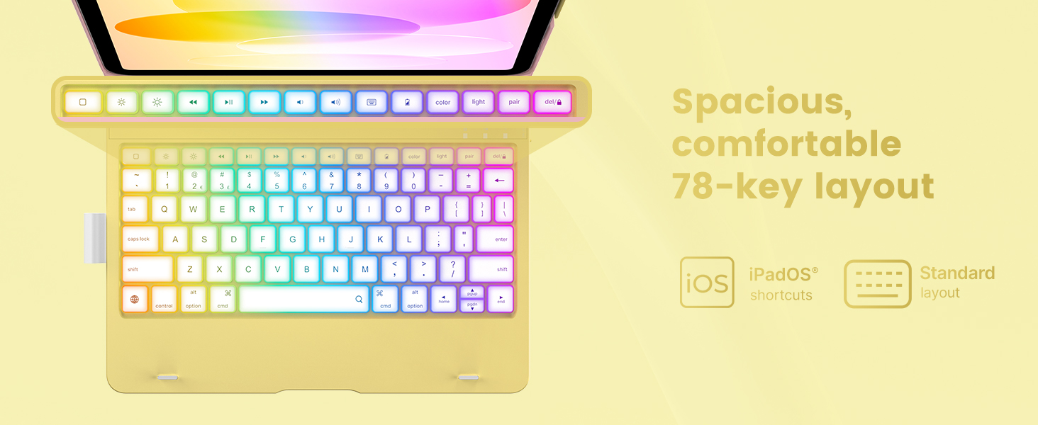 Funda y teclado para iPad de décima generación