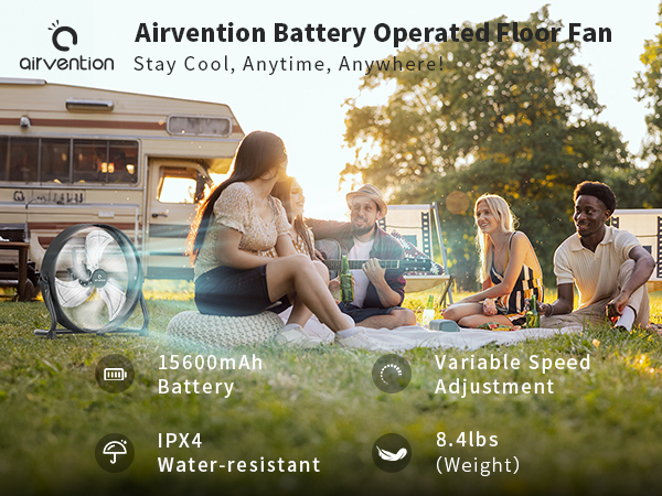 large rechargeable fan