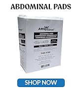 AMD Ritmed Sterile Abdominal Pads – 8” x 10” – 24 Pouches Per Box