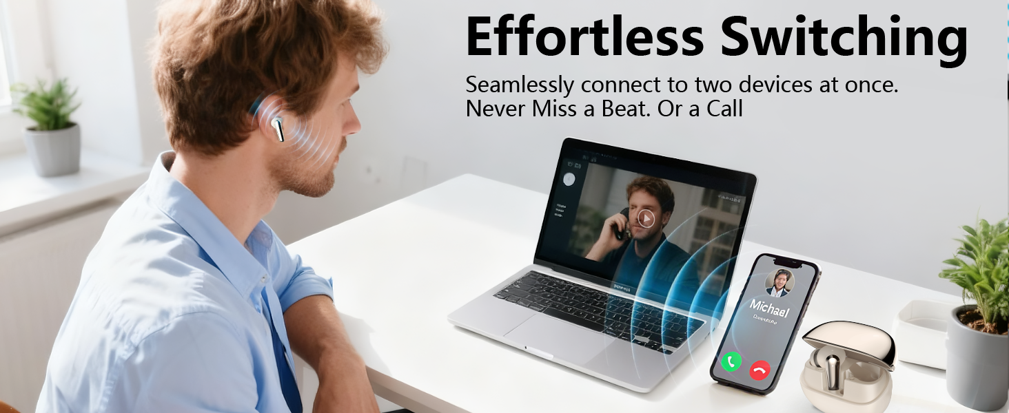 dual connect wireless earbuds