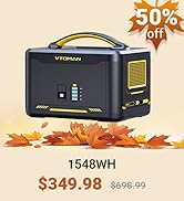 VTOMAN ポータブル電源 1500W 1548Wh 50/60HZ対応 Amazon.com : VTOMAN FlashSpeed 1500 Portable Power Station
