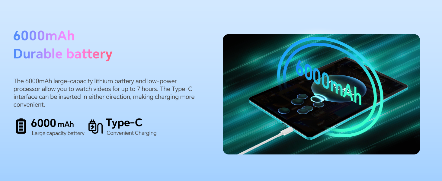 6000mAh Battery