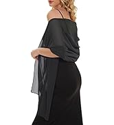 CHICGAL Women's Scarf Shawls and Wraps for Evening Dress Wedding Party Bridal Scarves Sarong Cove...