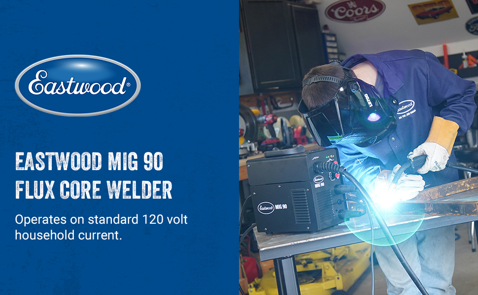 Eastwood MIG 90 FC Welder Welding Machine Portable Flux Core MIG