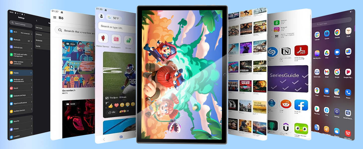 Amazon.com : Android Tablet 2 in 1 Tablet, 10 inch Android 12 Tablet ...