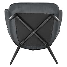 WOLTU Poltrona Imbottita Con Pouf Poggiapiedi Sedia Poltroncina Relax In Velluto Crema 14 relaxsessel