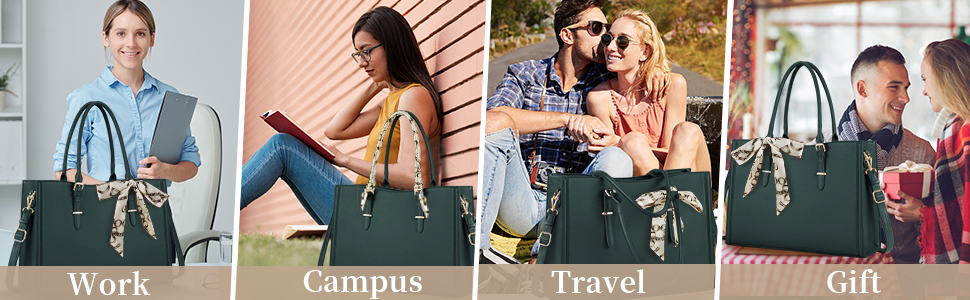 laptop tote bag for women 15-15.6 inch laptop briefcase tote bag handbag leather bag