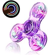 SCIONE LED Fidget Spinners, Light up Sensory Fidget Toys for Kids, Glow in The Dark Toys-ADHD Anx...