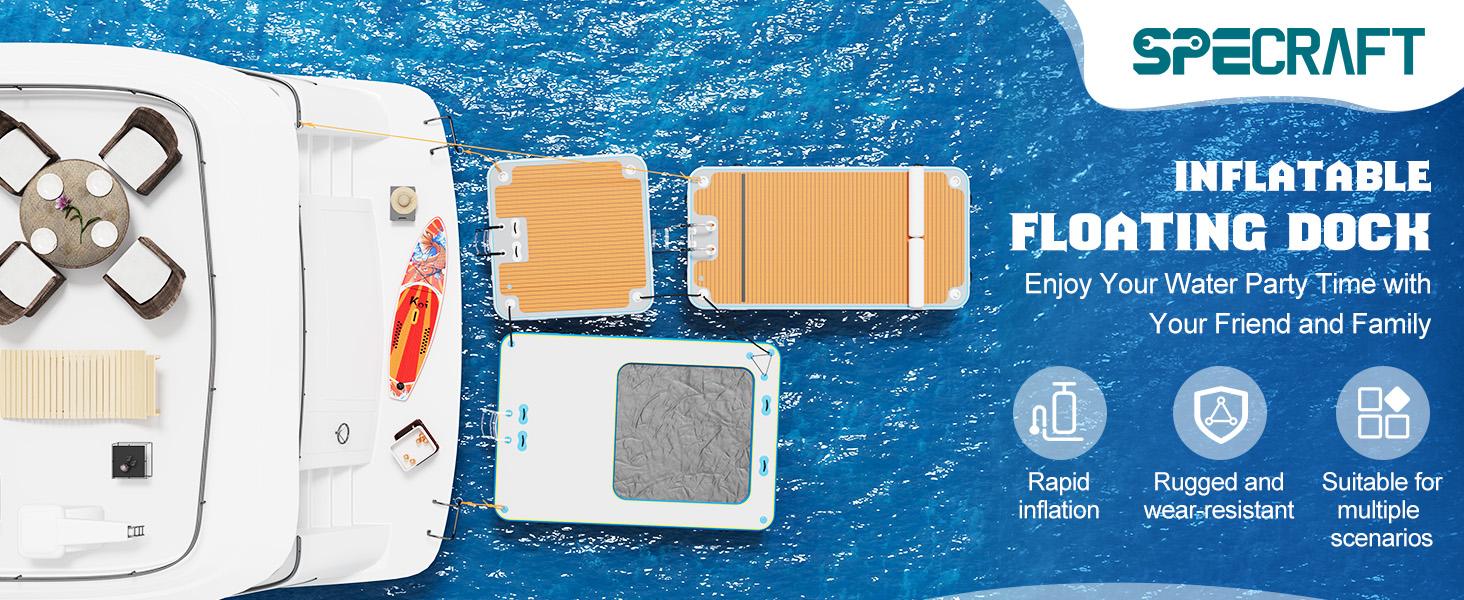 inflatable floating dock