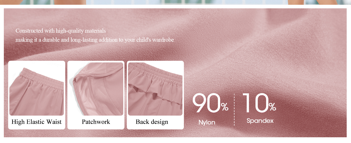 Girls High Waisted Running Shorts Quick Dry Workout Shorts Patchwork Atheltic Sports Shorts