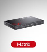 AV Access HDMI Matrix Switch 4x2 4K@60Hz 4:4:4 HDR ARC/SPDIF 5.1CH, 3.5mm Stereo Audio, Scaler 4K...