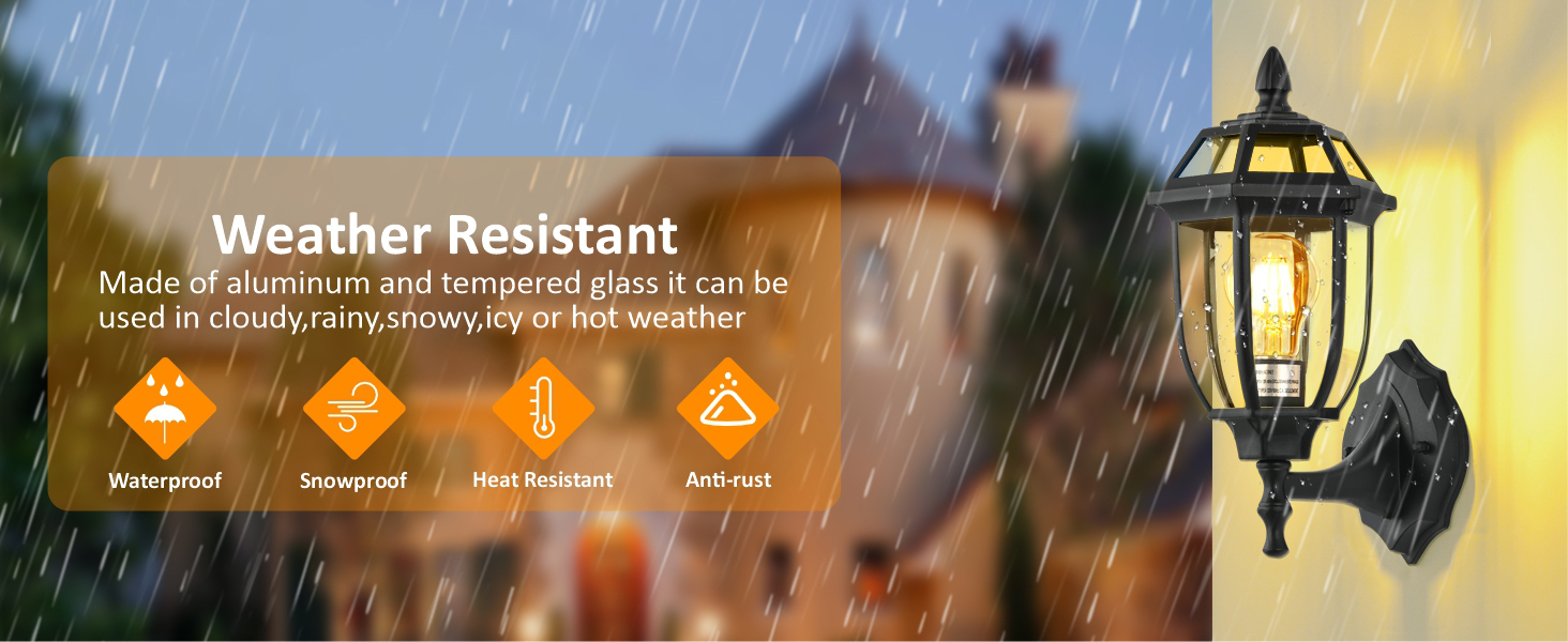 outdoor house lights waterproof