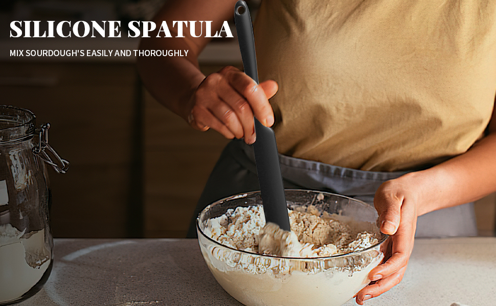 Wikay Sourdough Starter Jar, 1000ml Sourdough Starter Kit with Date