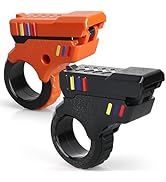 Fidget Slider Toy for Kids 2 Pack, Gyro Finger Toy Fidget Ring Fingertip Textured Spinner Flip, K...