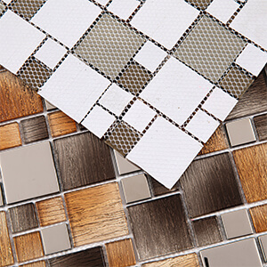 Brown/Silver mirror glass mosaic tile for kitchen bathroom backsplash shower wall subway glass tile