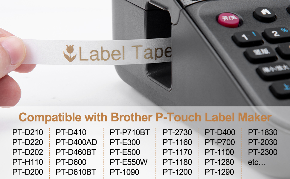 Greateam Replacement for Brother PTouch Tape Clear 12mm 0.