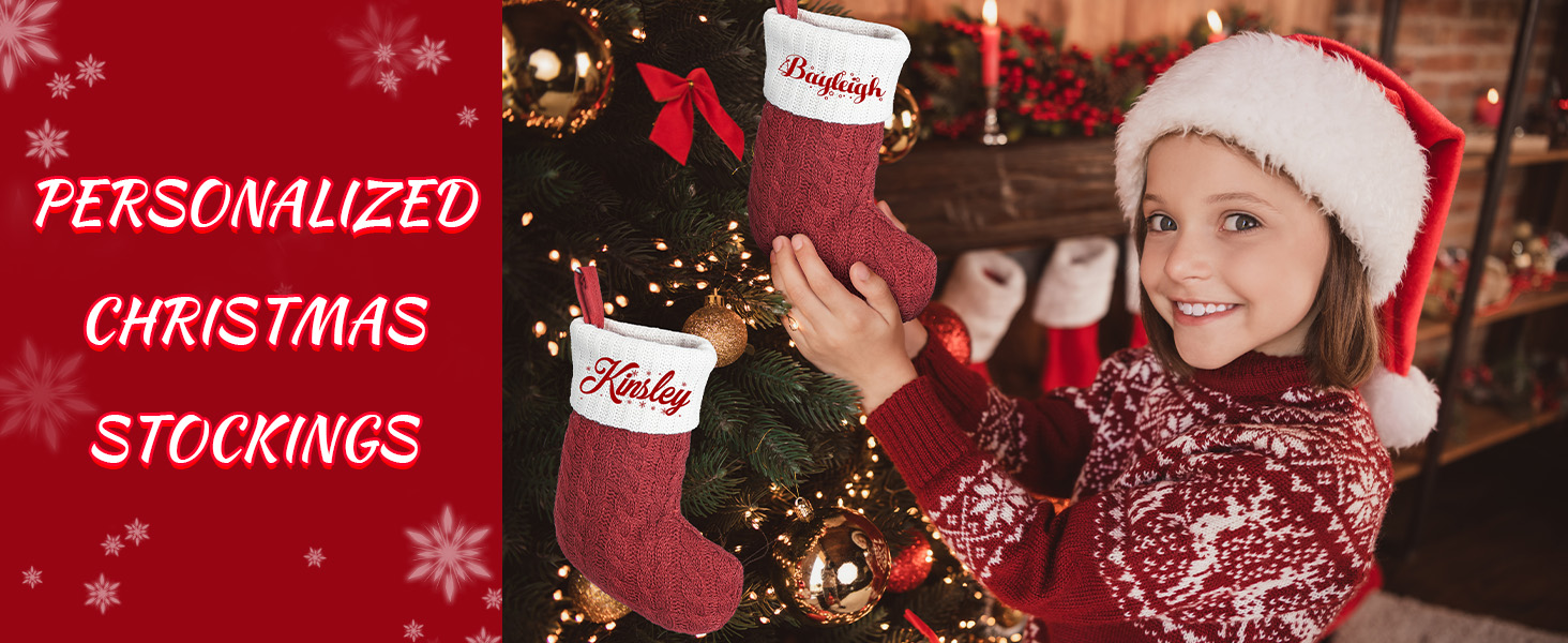Zhamate 7 inch Mini Cute Custom Christmas Stockings with