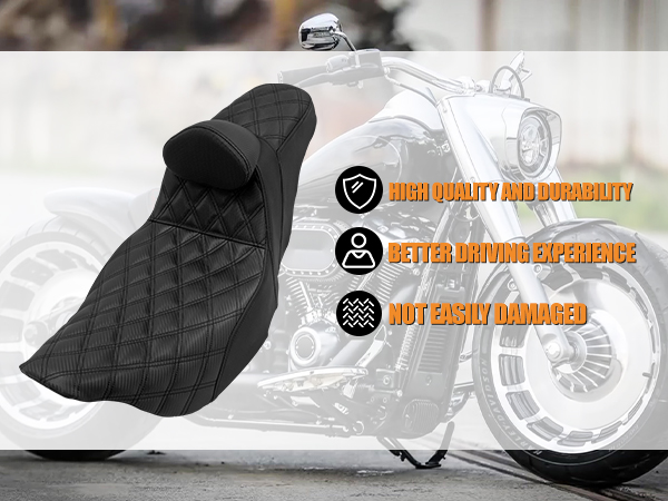 Amazon.com: HCmotorku Motorcycles Driver Passenger Seat