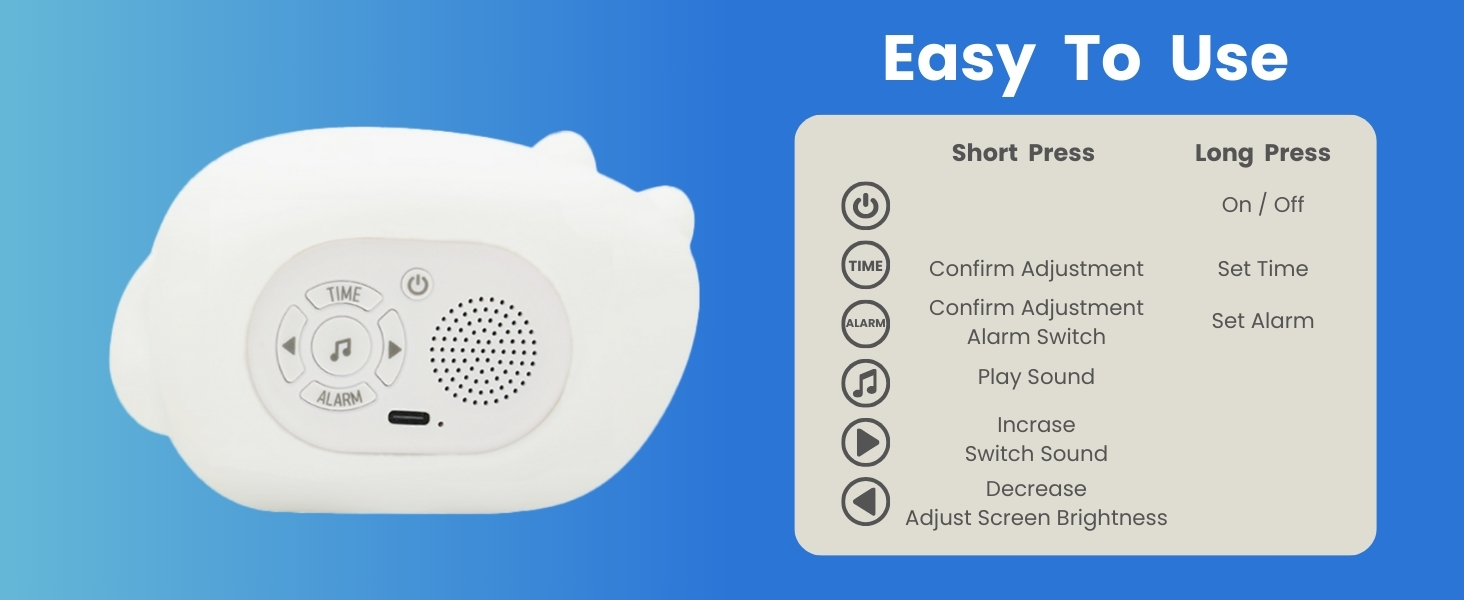 GALYNA Kids Alarm Clock, Ok to Wake Clock for Kids, Toddler