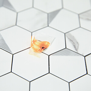 Soulscrafts Peel and Stick Tile Kitchen Backsplash PVC White Marble Design Wall Tile