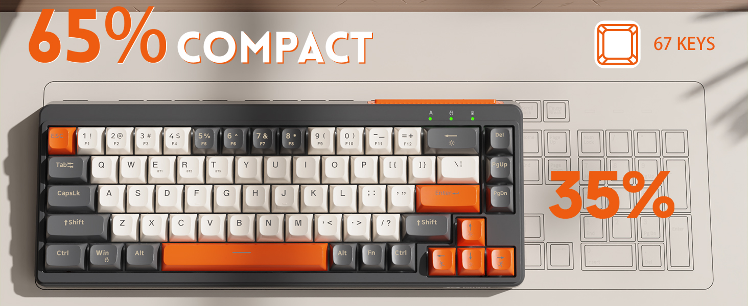 M68 65% Wireless Gaming Keyboard