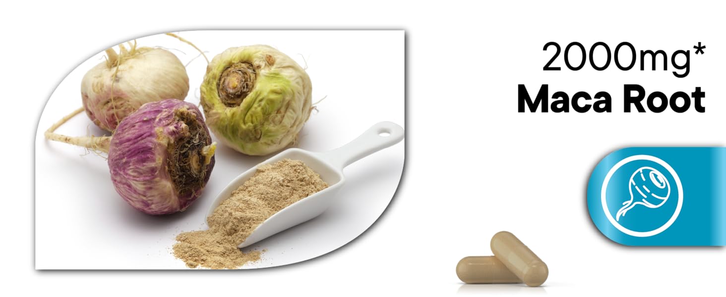 stress support maca ashwagandha fungreek turmeric energy immune