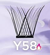 BEYELIAN Self Adhesive Lash Clusters Eyelashes, Press-on Lashes 10-16mm, Individual Lash Extensio...