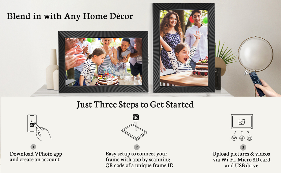 BSIMB 17Inch 32GB Extra Large WiFi Digital Picture Frame