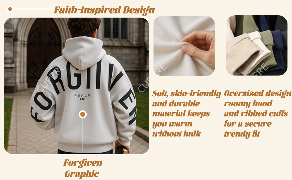 Oversized Christian Heavyweight Faith Sweatshirt