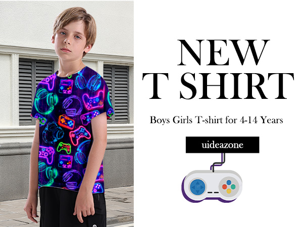 uideazone Boys Girls Novelty 80s 90s Style T-Shirt Vintage