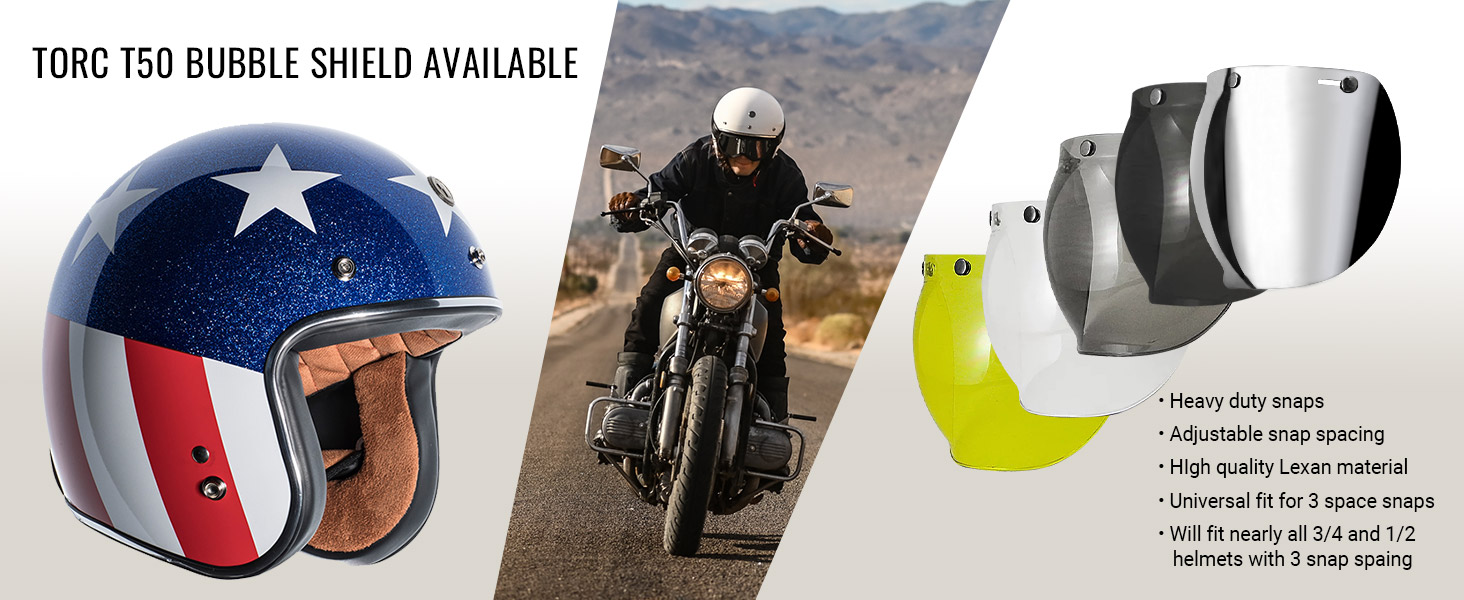 TORC UnisexAdult Openface Style (T50 Route 66) 3/4