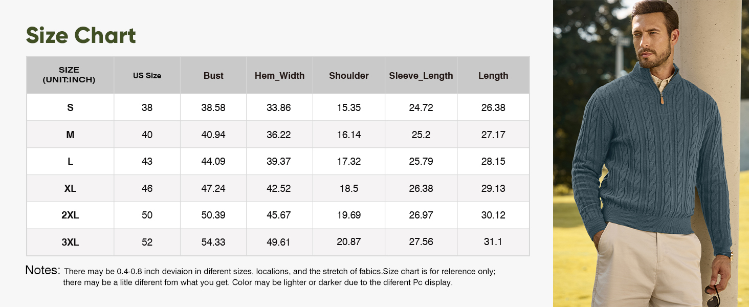 Men's Cable Knit Sweatshirt Casual Long Sleeve