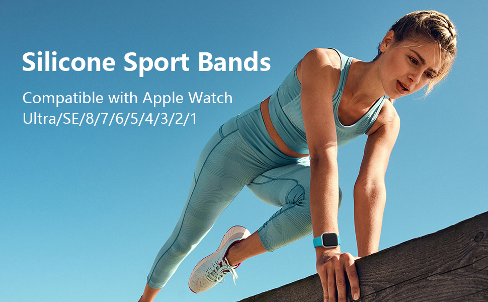 silicone bands compatible with apple watch 