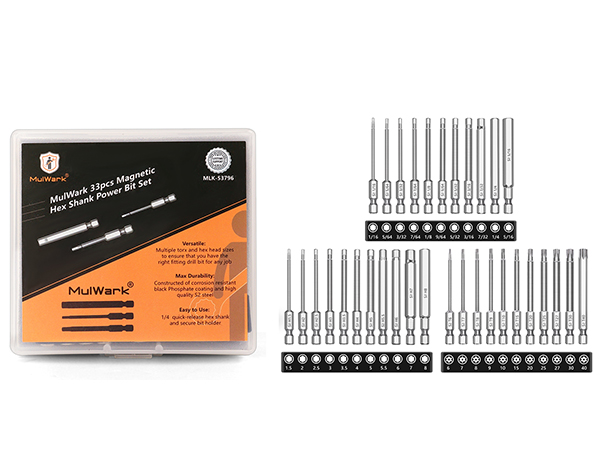 カランビット　33 MulWark Hex Head Allen Wrench Drill Bit Set 33pcs (Metric