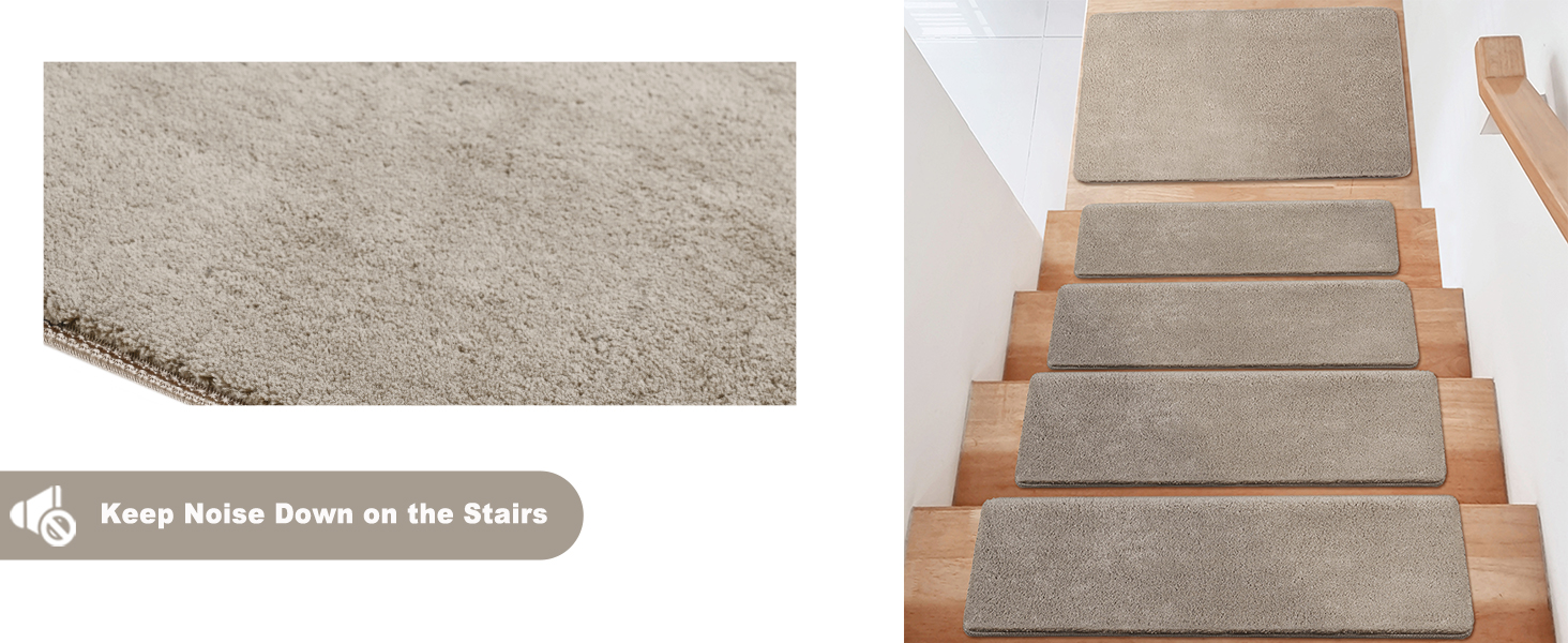 Keep noise down on the stair