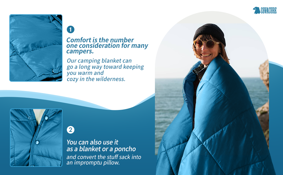camping blanket, camping blankets, camping quilt, rumpled blanket, camping gear