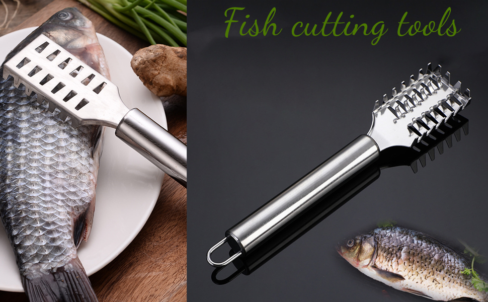 Buy NURIOR Fish Scale Scraper Fish Scaler Sawtooth Scale Descaler Fish
