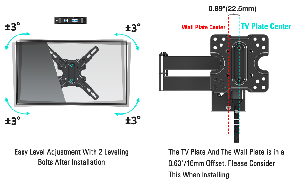 Mounting Dream UL Listed Lockable RV TV Mount for Most 1343 inch TV