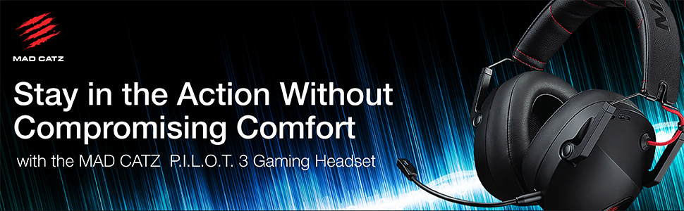 Mad Catz P.I.L.O.T. 3 Wired Gaming Headset 3.5mm Audio Jack : Amazon.ca ...