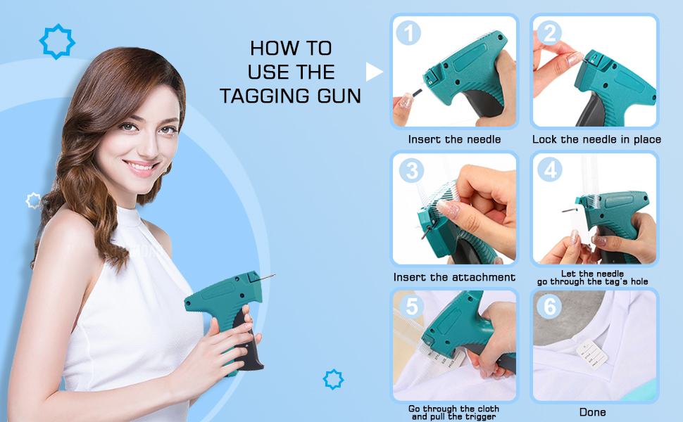 Clothing Tagging Gun, 1515 pcs Price Tag Attacher Kits with 1008 pcs