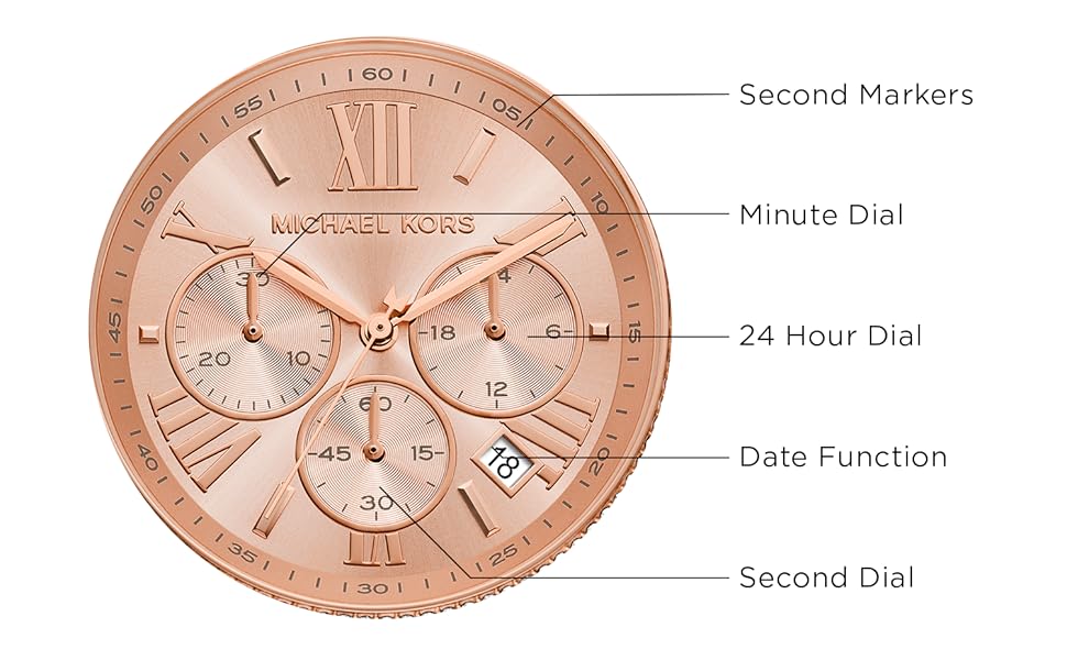 Michael Kors Women's Brynn Oversized Pave Stainless Steel Watch