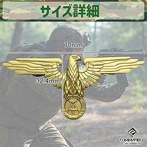 Amazon.co.jp: TOMMYFIELD ドイツ軍 バッジ イーグル ワシ