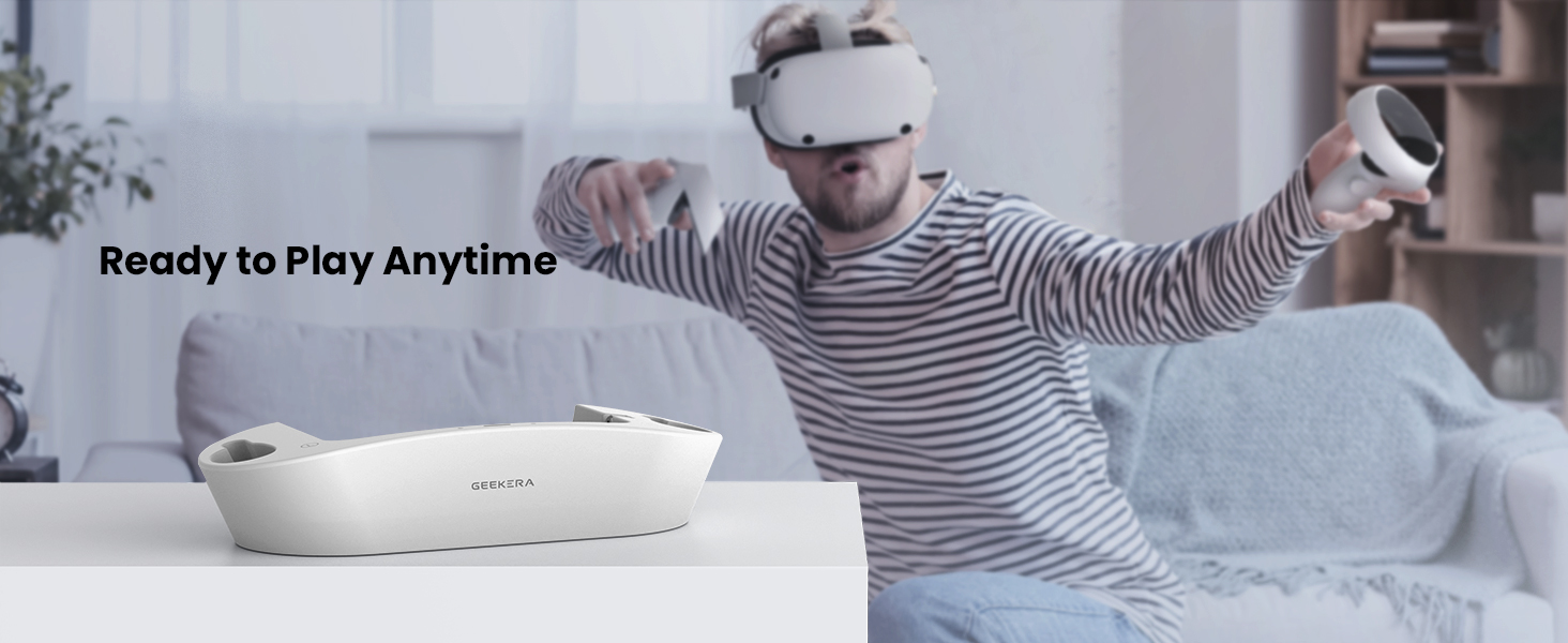 GEEKERA Charging Dock for Meta Oculus Quest 2