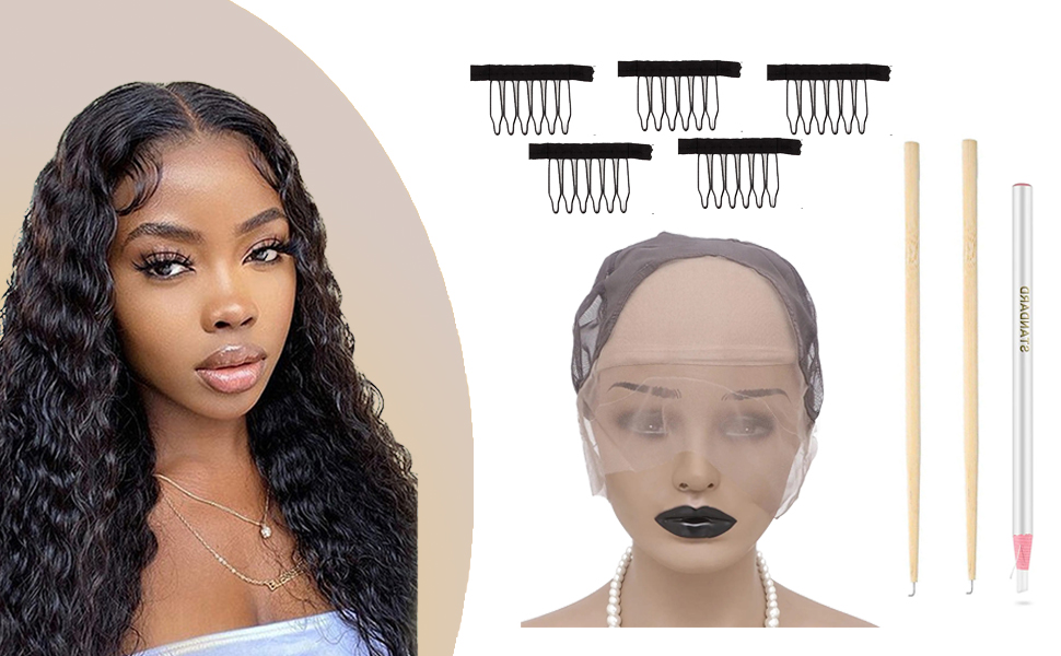 13x4 Lace Front Wig Cap for Making Wigs with Adjustable
