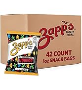 Zapp's New Orleans Voodoo Potato Chips, 42 Count - Crunchy, Gluten Free Snack with Salt, Vinegar,...
