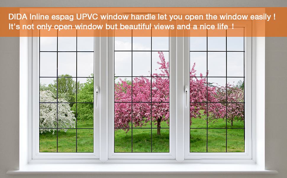 DIDA® UPVC Window Handle White, 1pcs Window Handles for UPVC Windows