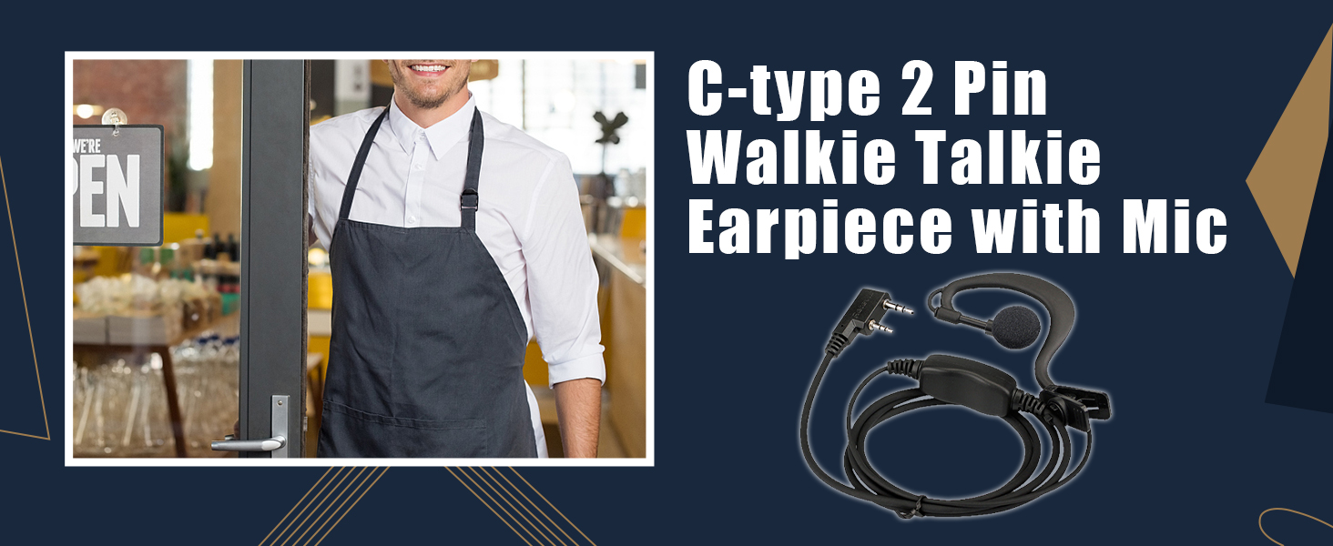 Retevis C-Type Walkie Talkie Earpiece
